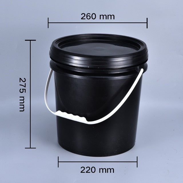 10L Food grade thicken Plastic Bucket for paint oil with Lid and handle  Household storage container